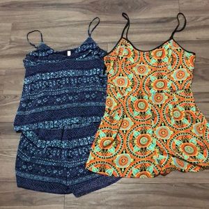 2 Xhilaration romper bundle together or separate